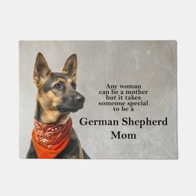 German Shepherd Mum Doormat (Front)
