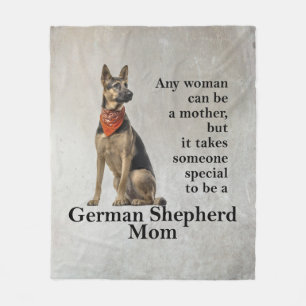 German Shepherd Mum Fleece Blanket