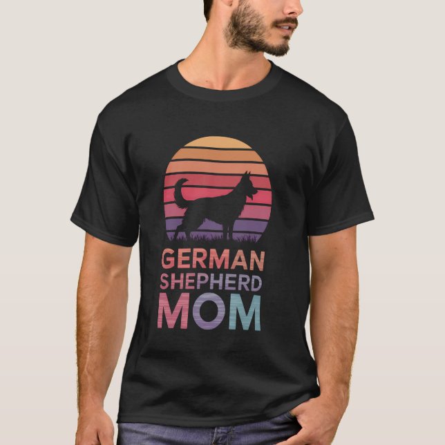 German Shepherd Mum Funny German Shepherd T-Shirt (Front)