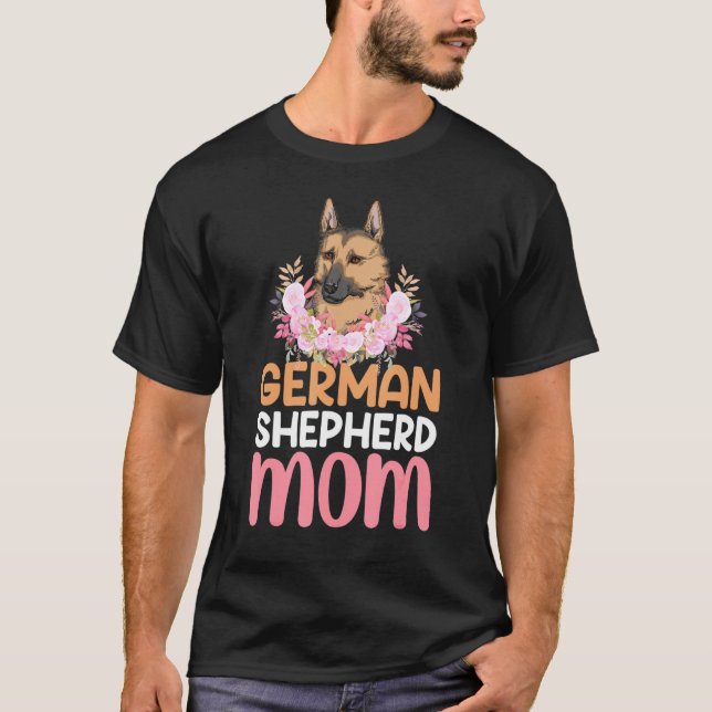 German Shepherd Mum German Shepard T-Shirt (Front)