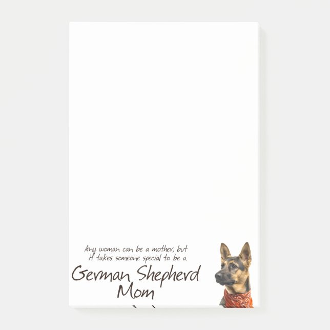 German Shepherd Mum Post-It Notes (Front)