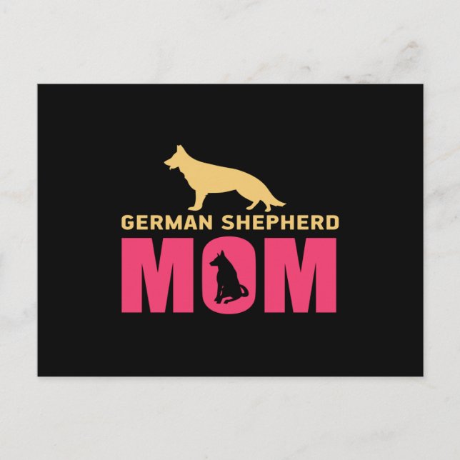 German shepherd Mum Postcard (Front)