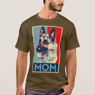 German Shepherd Mum Retro Style K Women Police K T-Shirt
