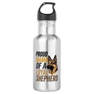 German Shepherd Mum Shirt Vintage Dog Mama Graphic 532 Ml Water Bottle