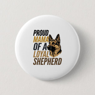 German Shepherd Mum Shirt Vintage Dog Mama Graphic 6 Cm Round Badge
