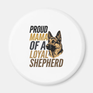 German Shepherd Mum Shirt Vintage Dog Mama Graphic Magnet