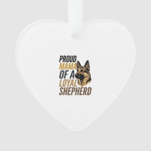 German Shepherd Mum Shirt Vintage Dog Mama Graphic Ornament