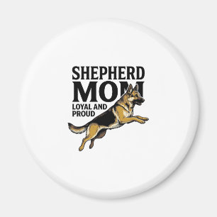 German Shepherd Mum Shirt Vintage Engraving Dog Lo Magnet