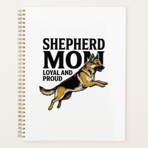 German Shepherd Mum Shirt Vintage Engraving Dog Lo Planner