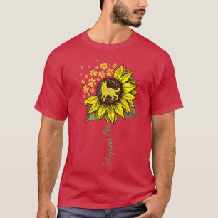 German Shepherd Mum Sunflower Shepherd Gifts Dog M T-Shirt