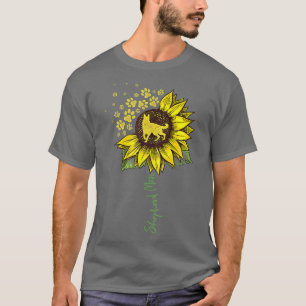 German Shepherd Mum Sunflower Shepherd Gifts Dog M T-Shirt