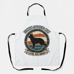 German Shepherd Mum Vintage Dog Lover Tee_1 Apron