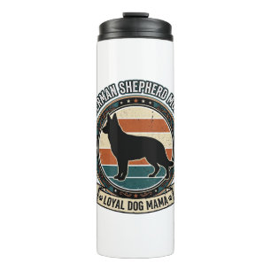 German Shepherd Mum Vintage Dog Lover Tee_1 Thermal Tumbler