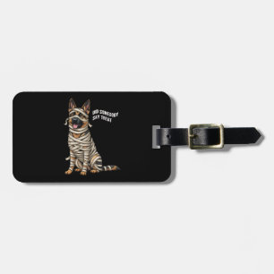 German Shepherd Mummy Halloween Dog Luggage Tag