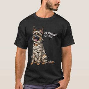 German Shepherd Mummy Halloween Dog T-Shirt