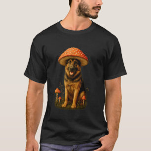 German Shepherd Mushroom Hat Funny Amanita Muscari T-Shirt
