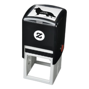 German Shepherd name silo bi colour Self-inking Stamp