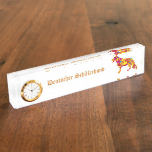 German Shepherd Nameplate