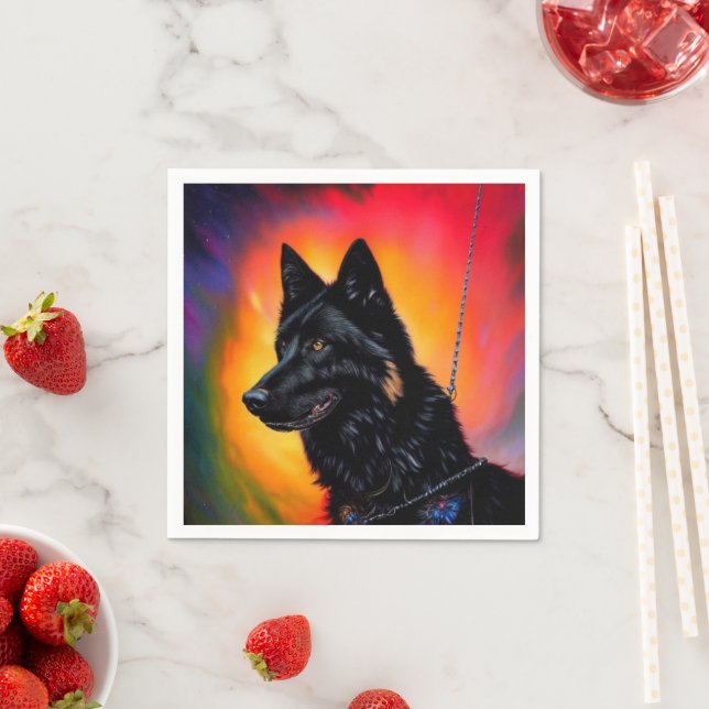 German Shepherd Napkin (Insitu)