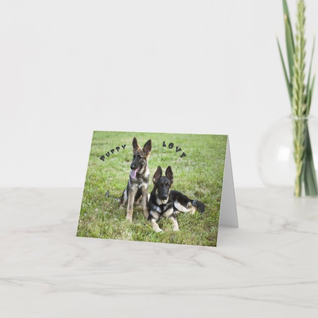 German Shepherd Note Card (Front)