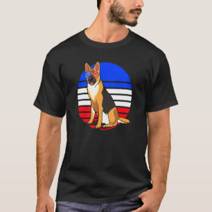 German Shepherd Or Dad Patriotic American Flag T-Shirt