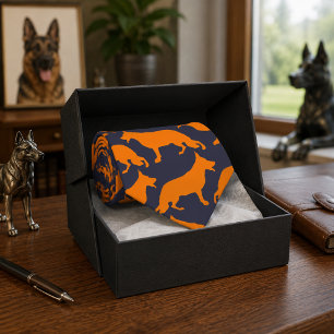 German Shepherd orange Tie