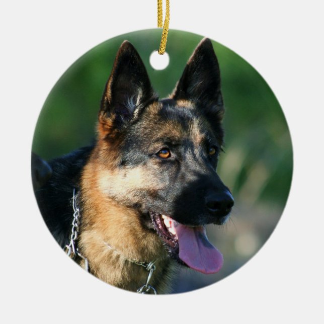 German Shepherd ornament (Front)