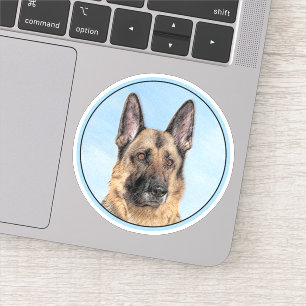 German Shepherd Painting - Cute Original Dog Art