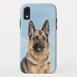 German Shepherd Painting - Cute Original Dog Art Case-Mate iPhone Case