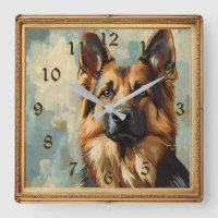 German Shepherd Painting Look