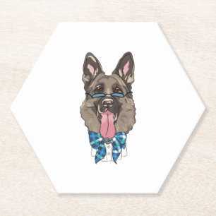 German Shepherd Paper Coaster