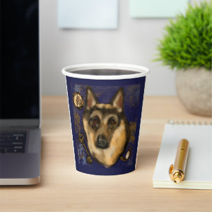 GERMAN SHEPHERD PAPER CUPS