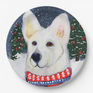 German Shepherd Paper Plate