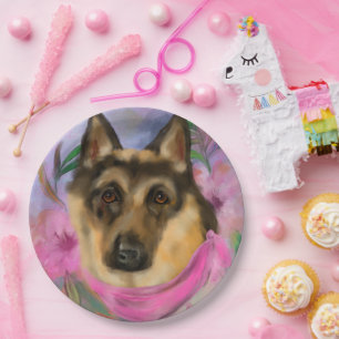 GERMAN SHEPHERD        PAPER PLATE