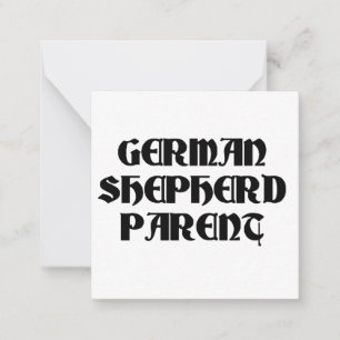 german shepherd parent card