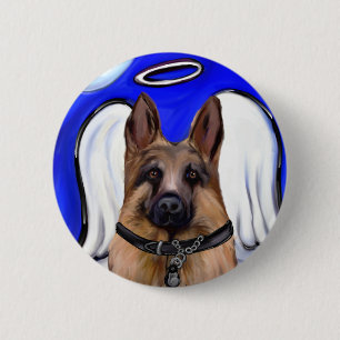 German Shepherd Patrol Dog 6 Cm Round Badge