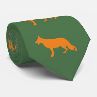 German Shepherd Pattern Tie
