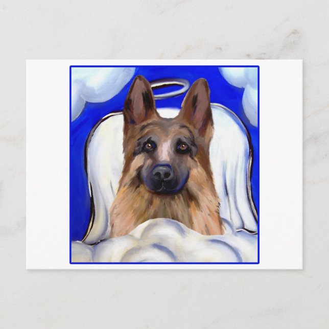 German Shepherd  PET ANGEL Postcard (Front)