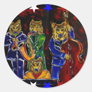 German Shepherd Pet Idol Classic Round Sticker