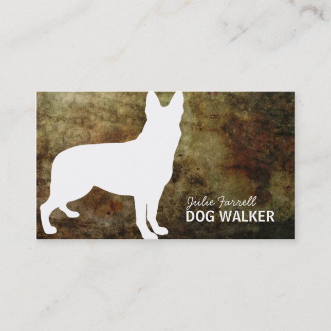 German Shepherd Pet Realated Business Card (Front)