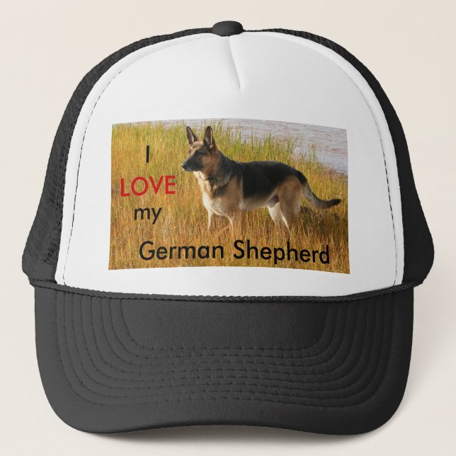 German Shepherd Photo on Ball Cap (Front)