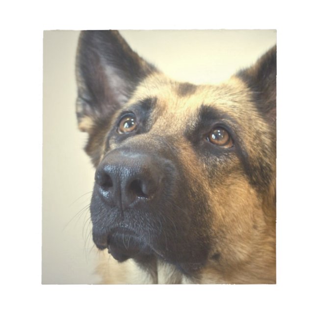 German Shepherd Picture  Notepad (Front)