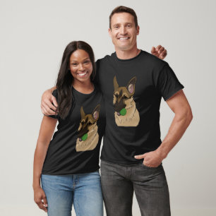 German Shepherd Play Time with Ball T-Shirt