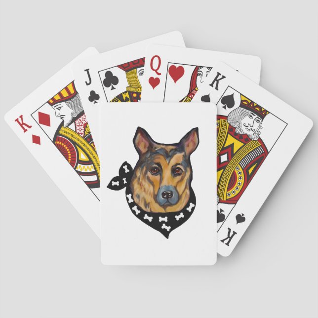 GERMAN SHEPHERD PLAYING CARDS (Back)
