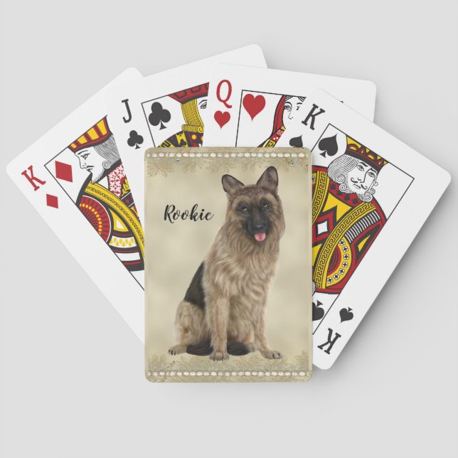 German Shepherd Playing Cards (Back)