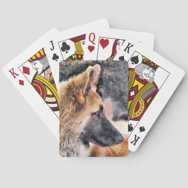 GERMAN SHEPHERD PLAYING CARDS (Back)