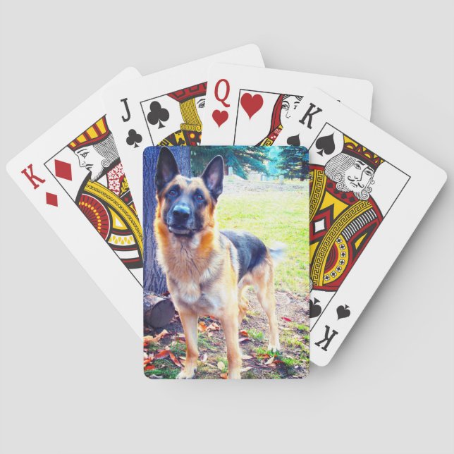German Shepherd Playing Cards (Back)