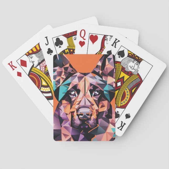 German Shepherd Playing Cards (Back)