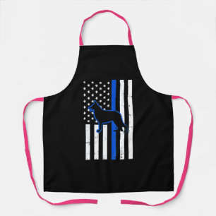 German Shepherd Police Dog K9 Patriotic Apron