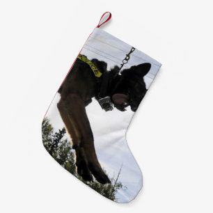 German Shepherd Police Dog Small Christmas Stocking
